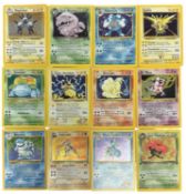 POKEMON TCG 1999 first generation holographics: Mr Mime 6/64; Dark Vileplume 13/82; Poliwrath 13/