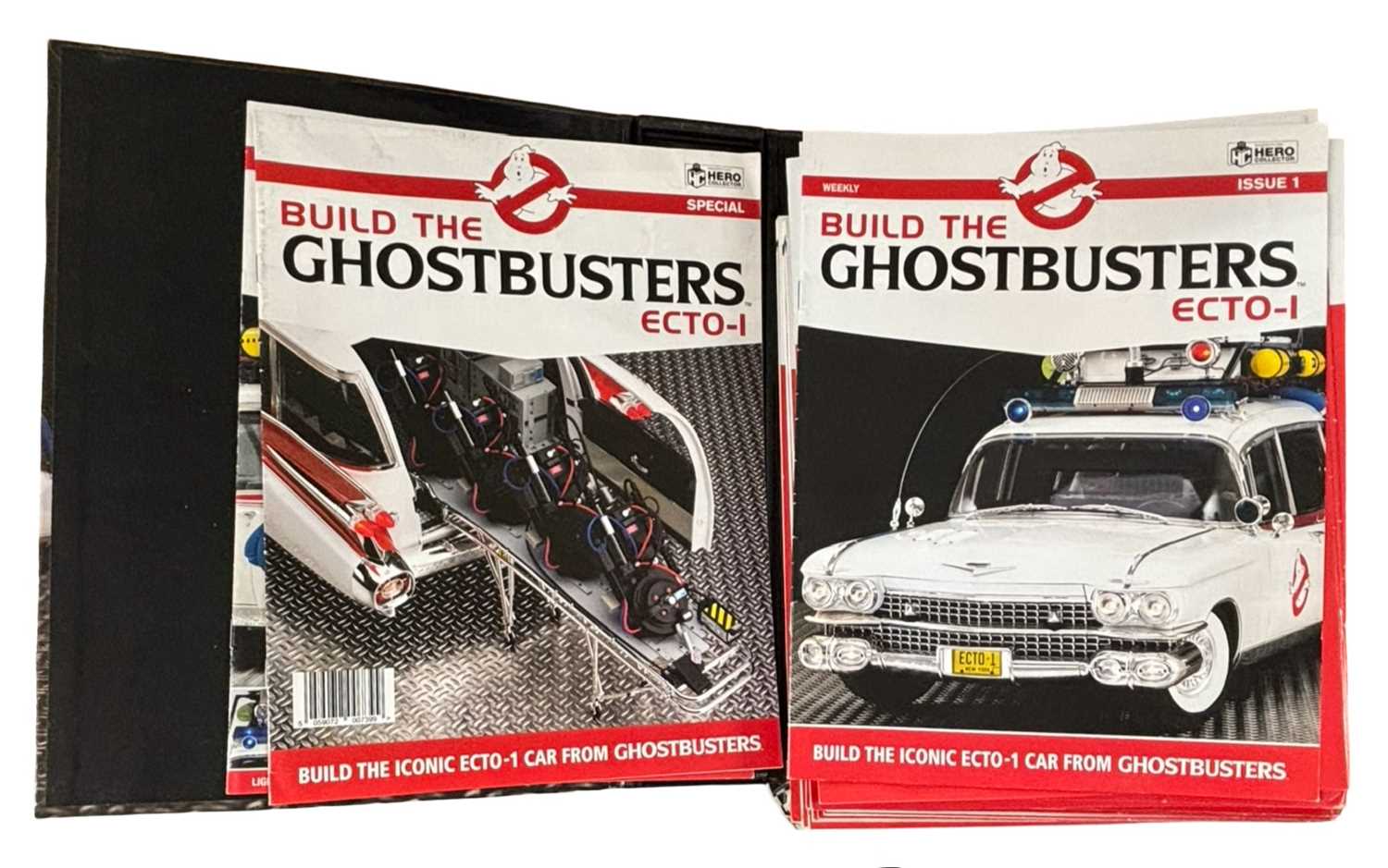 A Ghost Busters Ecto-1 building kit, partially built with some components and magazines in - Image 5 of 5