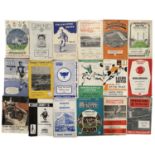 A large collection of vintage football programmes.