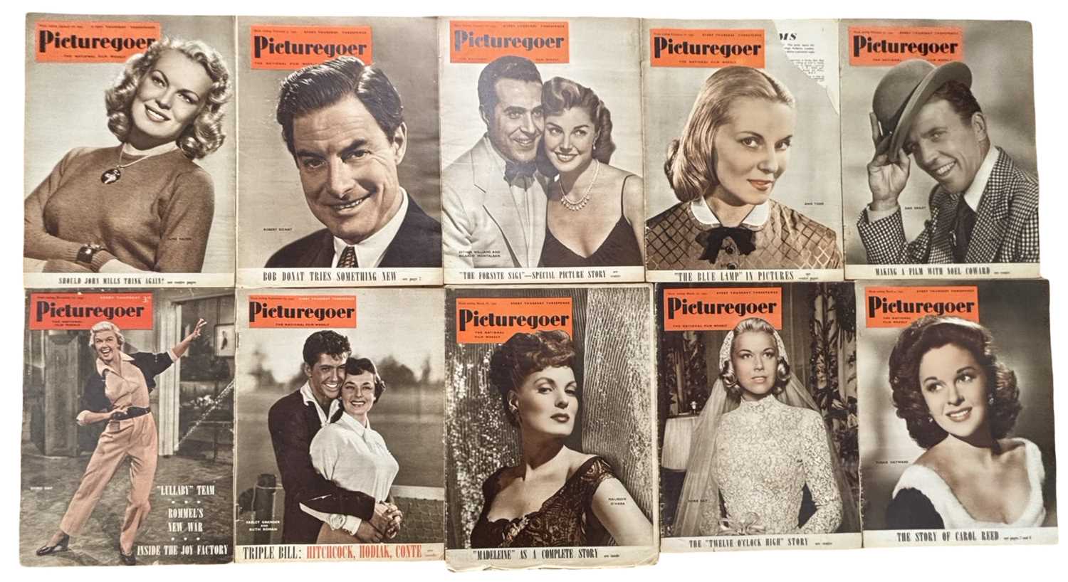 A collection of vintage film magazines, to include Picturegoer (1949 - 1953, qty 39) and Pictureshow - Image 3 of 6