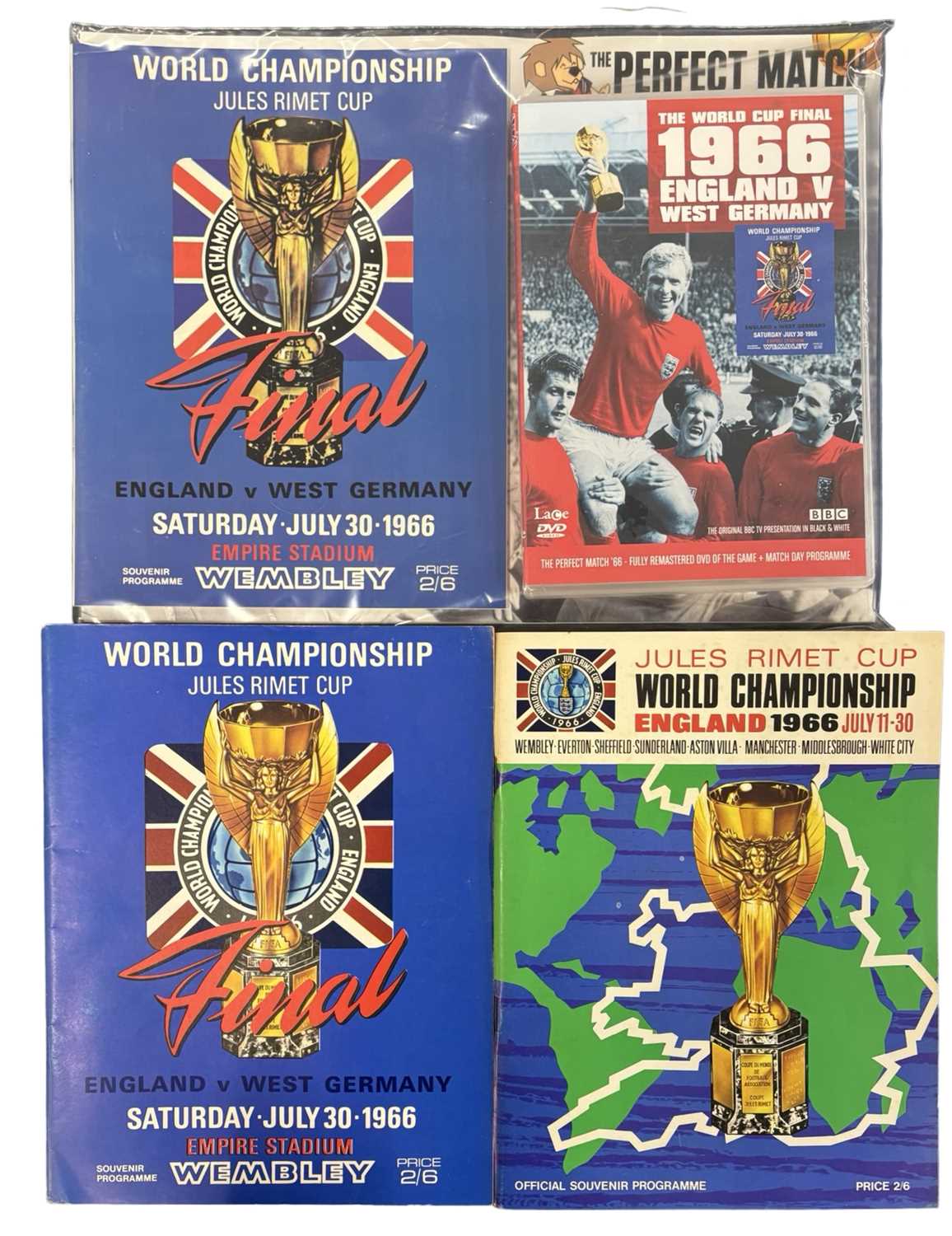 A 1966 Jules Rimet Cup World Championship official souvenir programme,an England v. West Germany