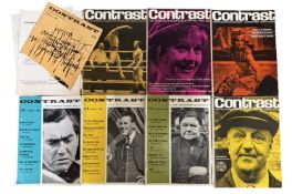 A collection of early 1960s editions of CONTRAST television quarterly magazine
