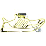 A large Adidas Gazelle Trainer neon sign for repair. Size approximately: 46x103cm