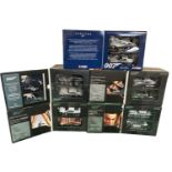Five boxed Corgi die-cast Jame Bond cars, limited editions