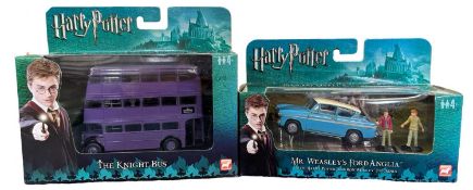 A pair of boxed die-cast Corgi Harry Potter models, to include The Knight Bus and Ford Anglia