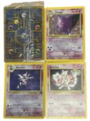POKEMON TCG 1999 first generation holographics: Gengar 5/62; Haunter 6/62; Mewtwo [First movie