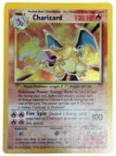 POKEMON TCG 1999: First edition Charizard holographic 4/102. Lightly played