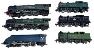 Six Hornby Dublo locomotives, to include: Duchess of Montrose 46232 (x2); Union of South Africa 9;