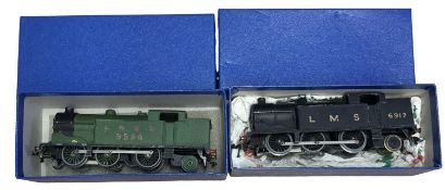 A pair of Hornby 00 gauge locomotives, to include: LNER 9596 and LMS 6917 (2)
