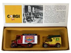 A boxed pair of Corgi die-cast vehicles, Bryant and May's London Royal Wax Vestas