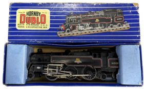 A boxed Hornby Dublo 00 gauge EDL18 Standard 2-6-4 Tank locomotive, #80054 in black livery