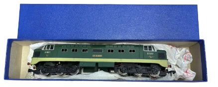 A Hornby Dublo 00 gauge 3-rail 4-6-0 St Paddy locomotive and green livery, number D9001, in blue