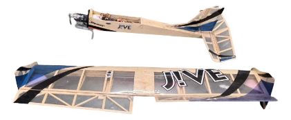 A Ripmax Jive remote-controlled aeroplane with engine