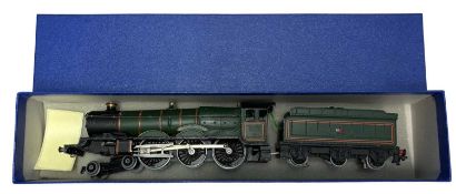 A Hornby Dublo 00 gauge 4-6-0 Bristol Castle locomotive and tender in green livery, number 7013.