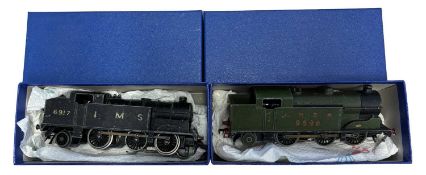 A pair of Hornby 00 gauge locomotives in blue boxes, to include: LNER 9596 and LMS 6917 (2)