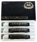 A boxed L S Models (Modern Gala) 00 gauge train set in blue livery