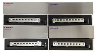 Four boxed L S Models (Modern Gala) H0 coaches, Mistral 56, #41 104 (4)
