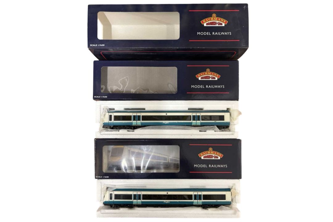 A boxed Bachmann H0 gauge Class 170 2 car DMU set 'Turbo Star', number 32-453