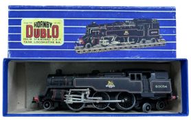 A boxed Hornby Dublo 00 gauge EDL18 Standard 2-6-4 Tank locomotive, #80054 in black livery (