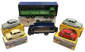 A collection of boxed Dinky Toy reproductions, to include: 905 Foden Flat Truck, 514 Guy Lyons Swiss