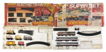 A pair of incomplete Hornby 00 gauge train sets, to include: - R583 Industrial Freight - Intercity