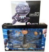 A pair of astronomical toys, to include: - 3D Interactive Solar system - Home Planetarium