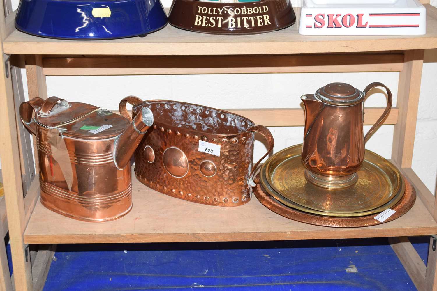 Water can and other brass ware