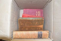 Small quantity of vintage leather and other bindings
