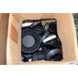 Quantity of various camera lens caps