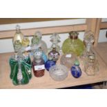 Quantity of various small decorative glass bottles etc
