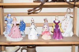 Quantity of various Royal Doulton, Wedgwood etc figures