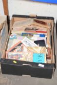 Box containing large quantity of various vintage booklets