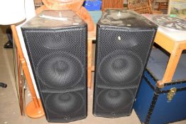 A large pair of Wharfdale Impact speakers