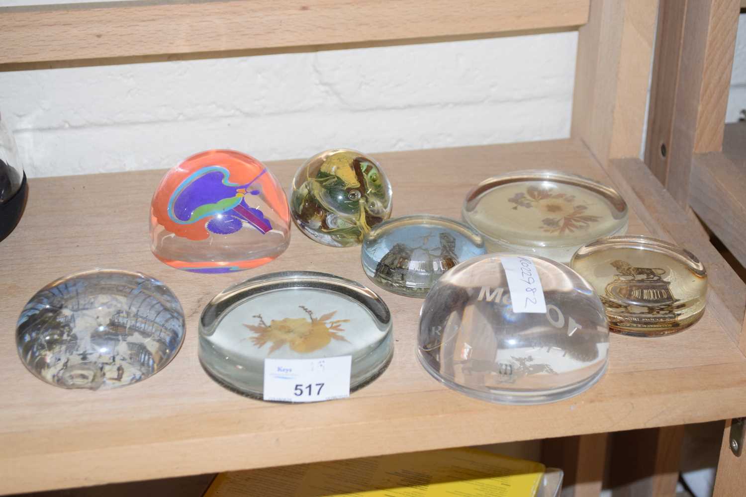 Collection of assorted paperweights