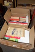 Two boxes of various books