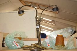 Deco style metal table lamp