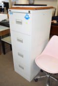 Four drawer metal filing cabinet