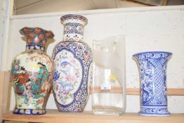 Four large vases