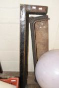 Two vintage fire curbs
