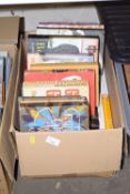 Box containing quantity of various hardback books