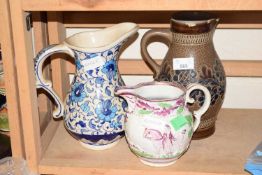 Three various vintage ceramic jugs