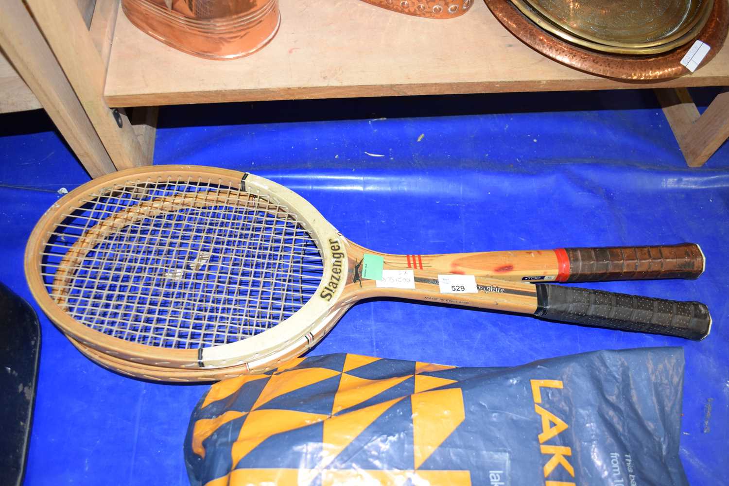 Pair of vintage tennis rackets