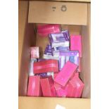 Box containing a quantity of various perfumes etc