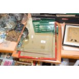 Quantity of various framed mirrors