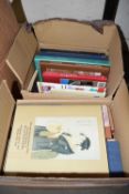 Two boxes of modern hardback reference books