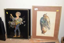 Three various framed pictures