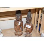 Two small tribal figures