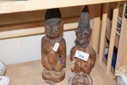 Two small tribal figures