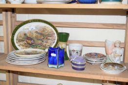 Quantity of various ceramics include decorative plates etc