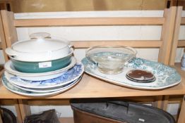 Assorted meat plates etc